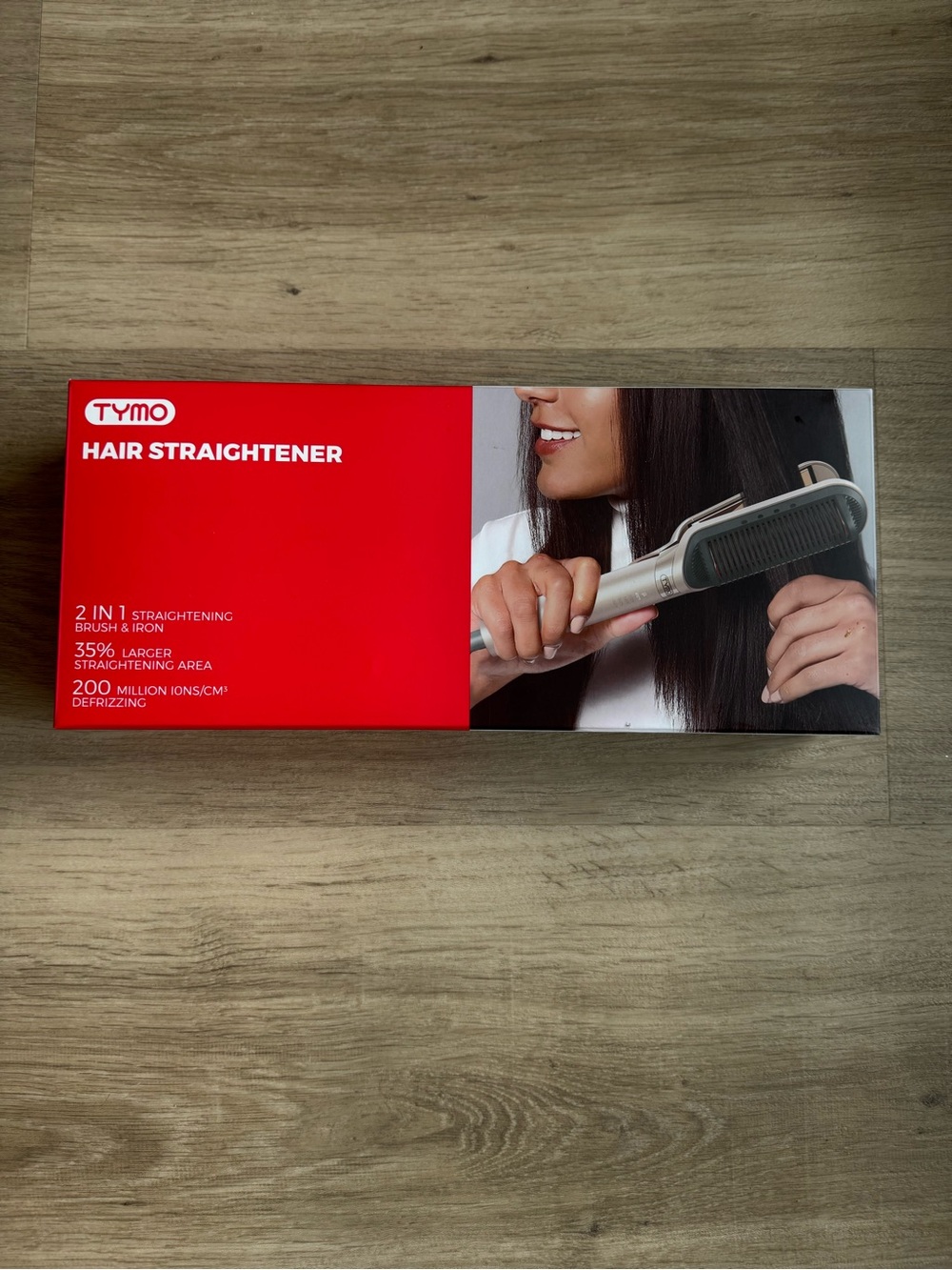 TYMO 2-in-1 Hair Flip Pro Straightener Brush